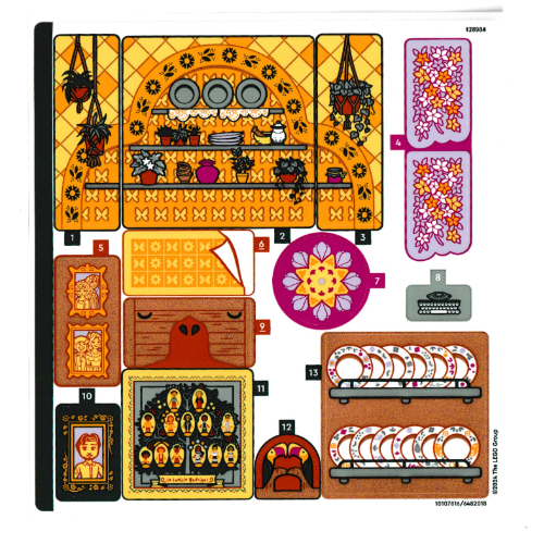 Sticker Sheet 1 for Set 43245-1 ([No Color/Any Color])