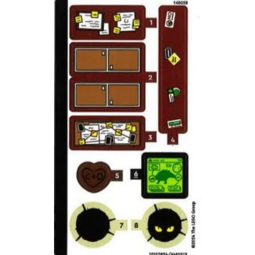 Sticker Sheet for Set 76965-1 ([No Color/Any Color])
