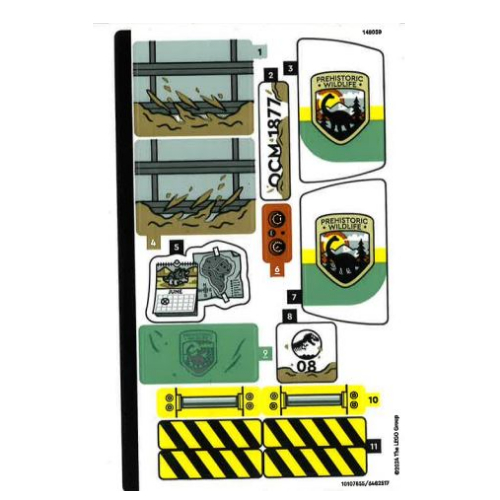 Sticker Sheet for Set 76966-1 ([No Color/Any Color])