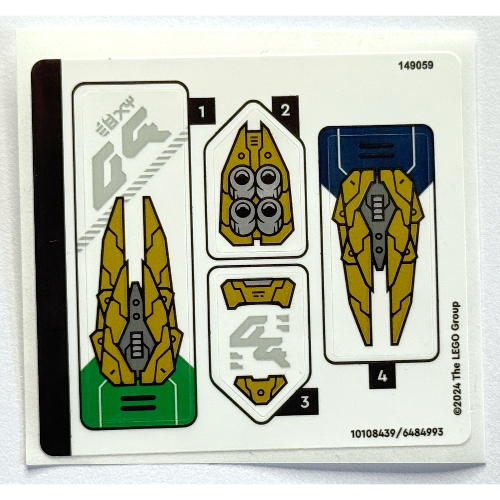 Sticker Sheet for Set 71820-1 ([No Color/Any Color])