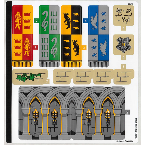 Sticker Sheet 1 for Set 76435-1 ([No Color/Any Color])