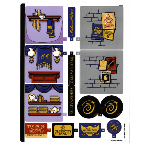 Sticker Sheet for Set 76439-1-1 ([No Color/Any Color])