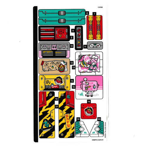Sticker Sheet 2 for Set 80055-1 ([No Color/Any Color])