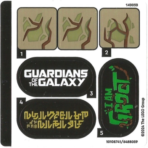Sticker Sheet for Set 76297-1 ([No Color/Any Color])