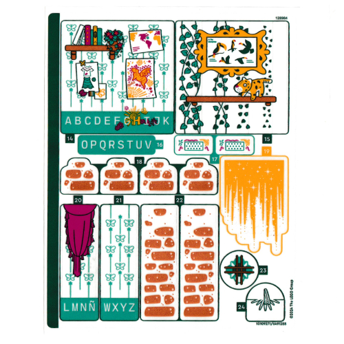 Sticker Sheet 2 for Set 43245-1 ([No Color/Any Color])