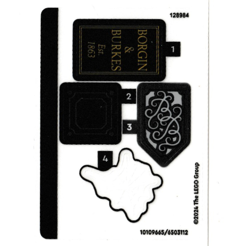 Sticker Sheet for Set 40695-1 ([No Color/Any Color])