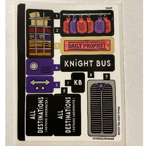 Sticker Sheet for Set 76446-1 ([No Color/Any Color])