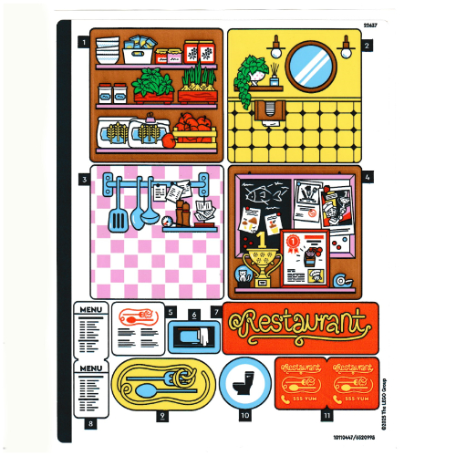 Sticker Sheet for Set 42655-1 ([No Color/Any Color])