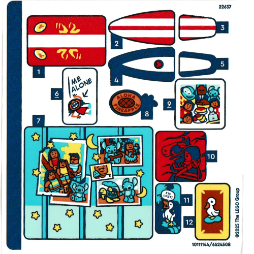 Sticker Sheet for Set 43268-1 ([No Color/Any Color])