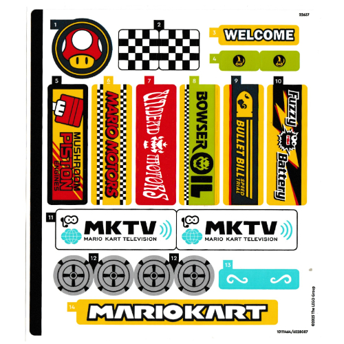 Sticker Sheet 1 for Set 72036-1 ([No Color/Any Color])
