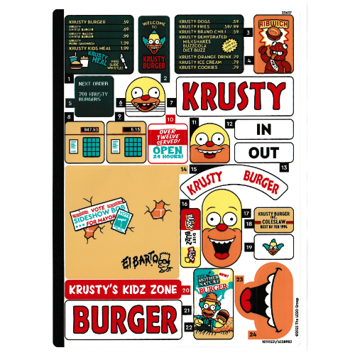 Sticker Sheet 1 for Set 10352-1 ([No Color/Any Color])