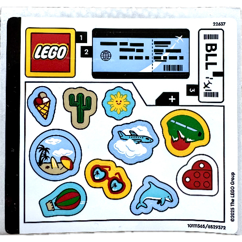 Sticker Sheet for Set 40817-1 ([No Color/Any Color])