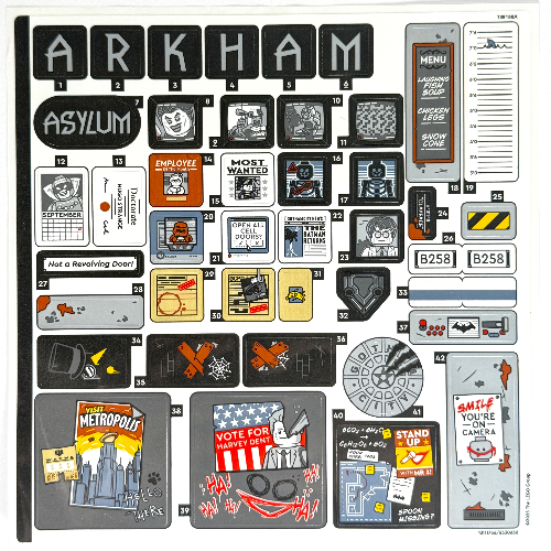 Sticker Sheet 1 for Set 76300-1 ([No Color/Any Color])