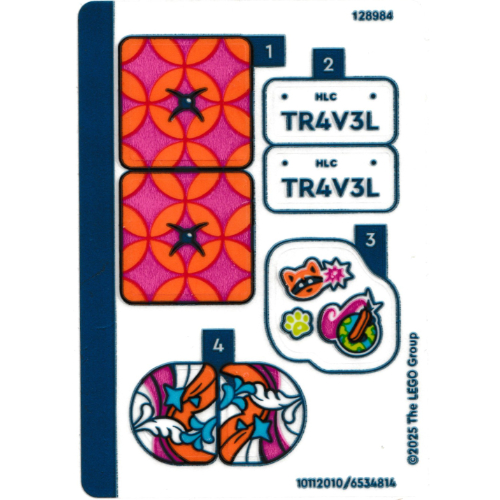Sticker Sheet for Set 42659-1 ([No Color/Any Color])