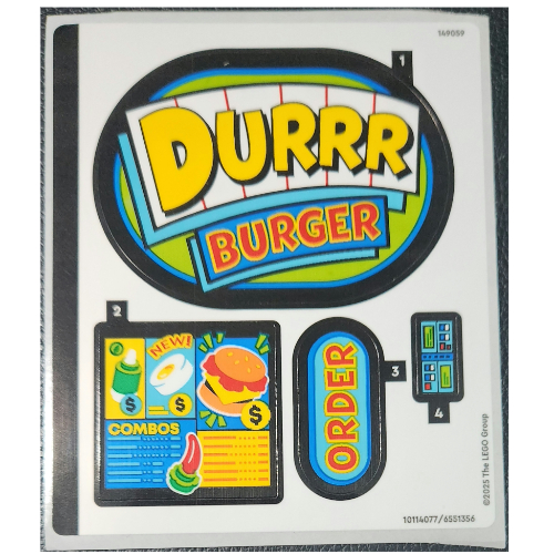 Sticker Sheet for Set 77076-1 ([No Color/Any Color])