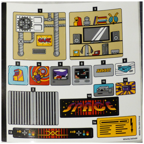 Sticker Sheet for Set 40805-1 ([No Color/Any Color])