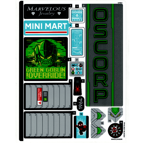 Sticker Sheet for Set 76324-1 ([No Color/Any Color])