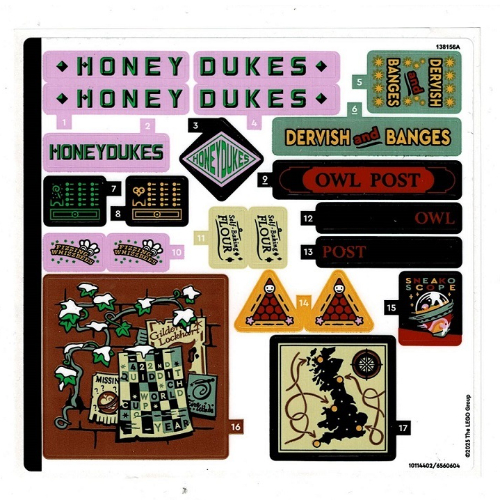 Sticker Sheet 1 for Set 76457-1 ([No Color/Any Color])