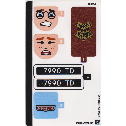 Sticker Sheet for Set 76470-1 ([No Color/Any Color])