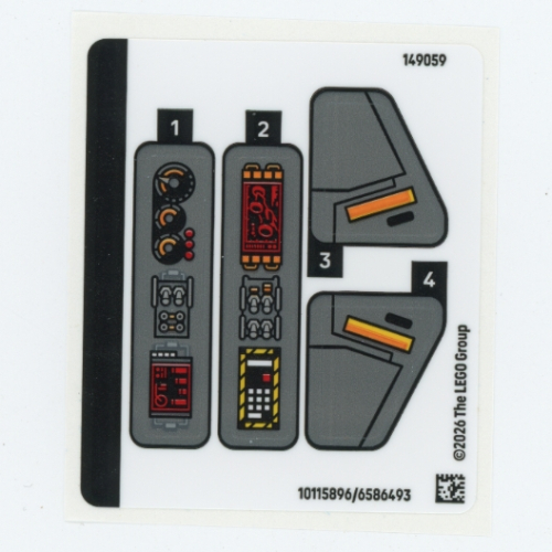 Sticker Sheet for Set 76331-1 ([No Color/Any Color])