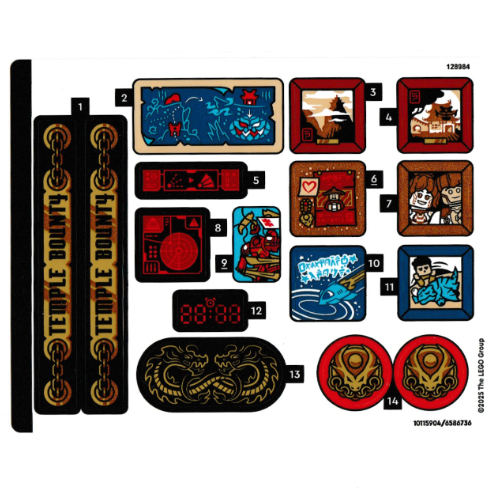 Sticker Sheet for Set 71848-1 ([No Color/Any Color])