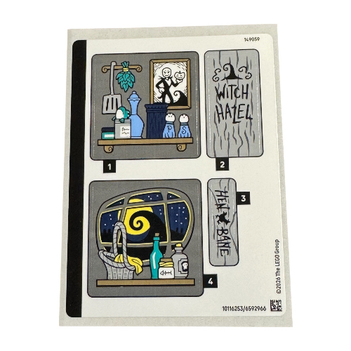Sticker Sheet for Set 43288-1 ([No Color/Any Color])