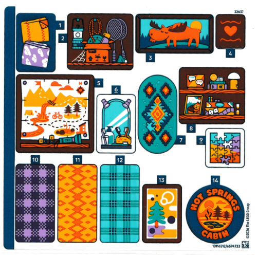 Sticker Sheet for Set 42705-1 ([No Color/Any Color])