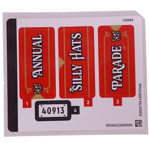 Sticker Sheet for Set 40913-1 ([No Color/Any Color])