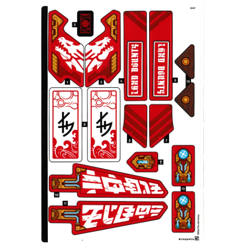 Sticker Sheet for Set 71869-1 ([No Color/Any Color])