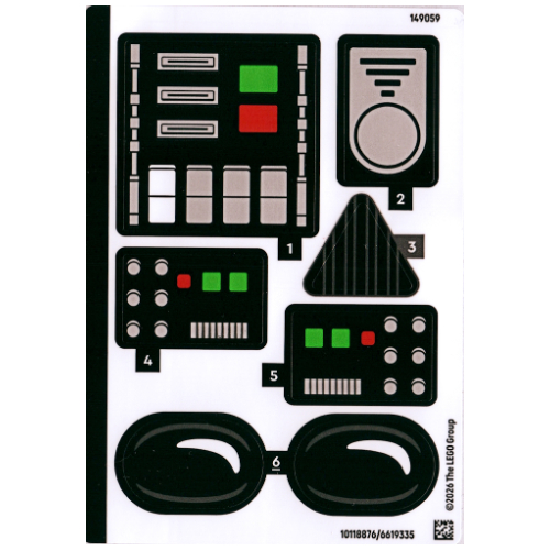 Sticker Sheet for Set 75461-1 ([No Color/Any Color])