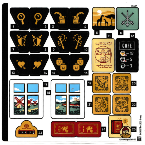Sticker Sheet for Set 11379-1 ([No Color/Any Color])
