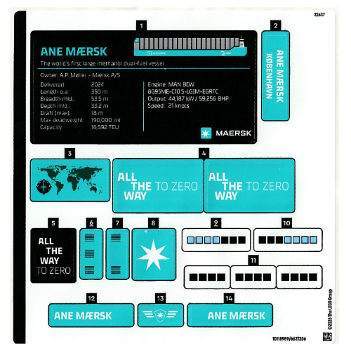 Sticker Sheet for Set 40955-1 ([No Color/Any Color])