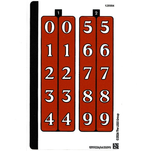 Sticker Sheet for Set 40874-1 ([No Color/Any Color])