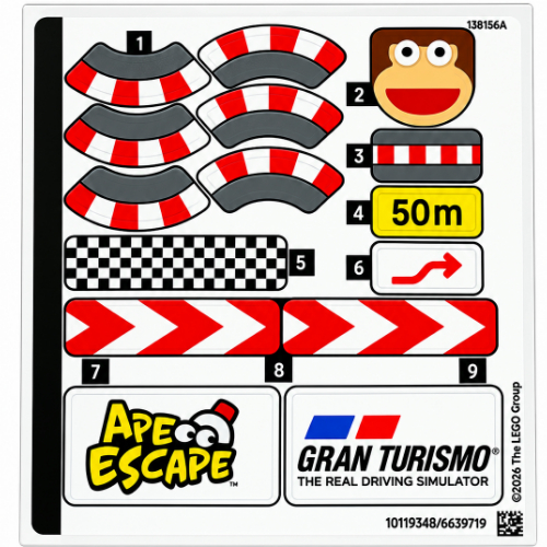 Sticker Sheet for Set 72306-1 ([No Color/Any Color])