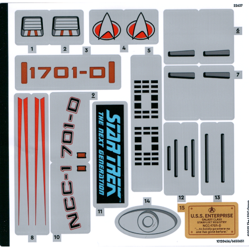Sticker Sheet for Set 10356-1 (Correctly Corrected version) ([No Color/Any Color])