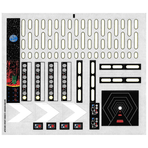 Sticker Sheet for Set 10188-1 ([No Color/Any Color])
