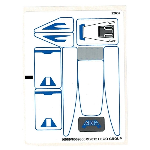 Sticker Sheet for Set 9525-1 ([No Color/Any Color])