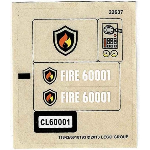 Sticker Sheet for Set 60001-1 ([No Color/Any Color])