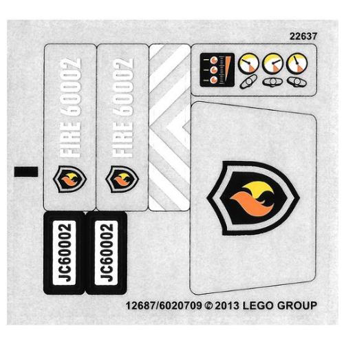 Sticker Sheet for Set 60002-1 ([No Color/Any Color])