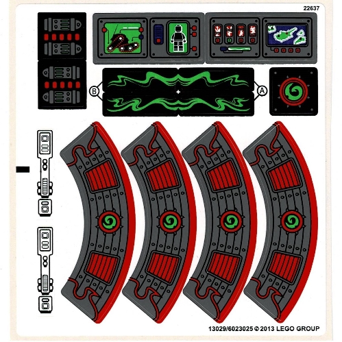 Sticker Sheet for Set 70504-1 ([No Color/Any Color])