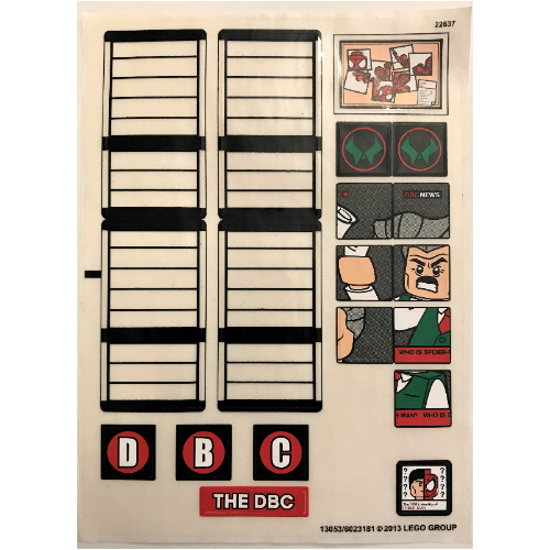 Sticker Sheet for Set 76005-1 ([No Color/Any Color])