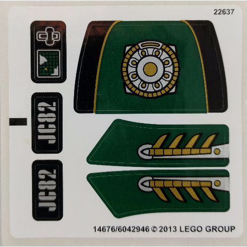 Sticker Sheet for Set 76006-1 ([No Color/Any Color])