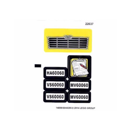 Sticker Sheet for Set 60060-1 ([No Color/Any Color])