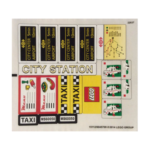 Sticker Sheet for Set 60050-1 ([No Color/Any Color])