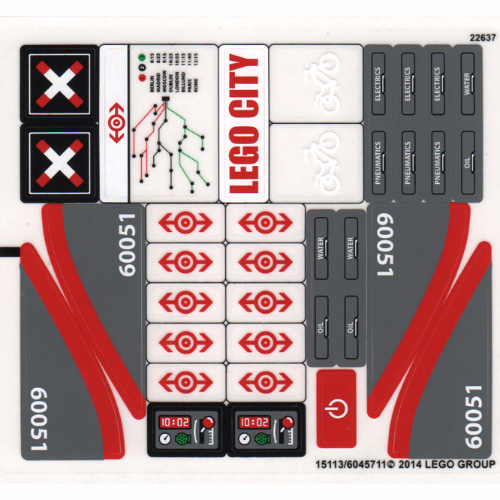 Sticker Sheet for Set 60051-1 ([No Color/Any Color])