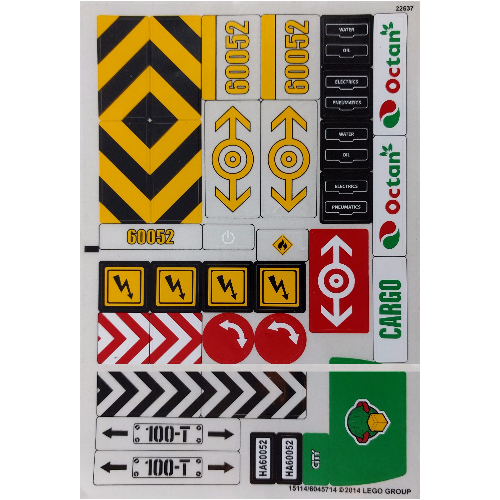 Sticker Sheet for Set 60052-1 ([No Color/Any Color])
