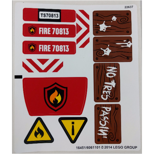 Sticker Sheet for Set 70813-1 ([No Color/Any Color])