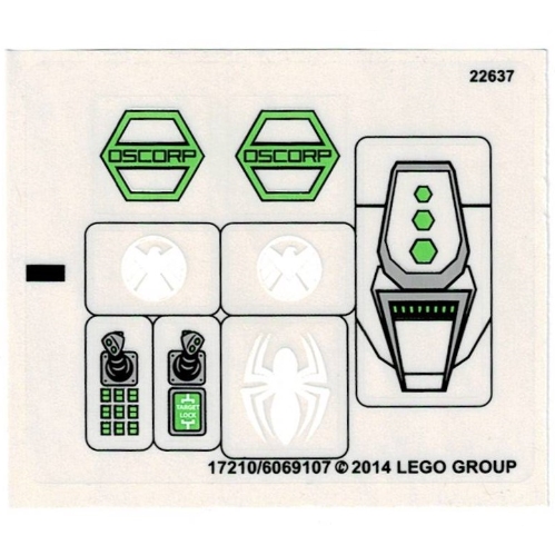 Sticker Sheet for Set 76016-1 ([No Color/Any Color])