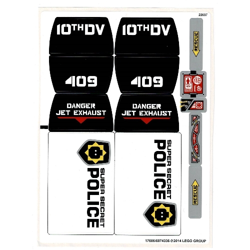 Sticker Sheet for Set 70815-1 ([No Color/Any Color])