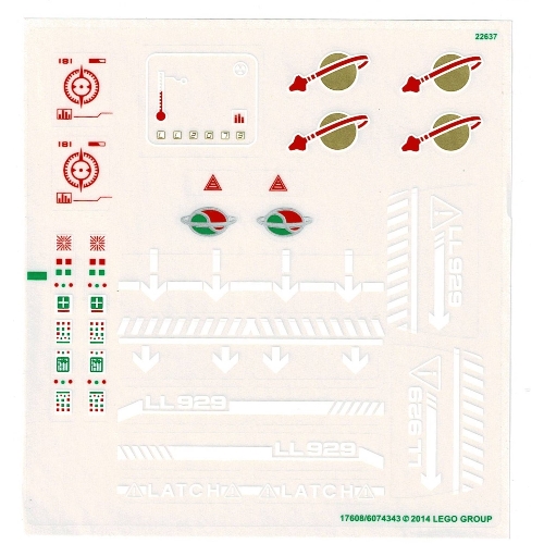 Sticker Sheet for Set 70816-1 ([No Color/Any Color])